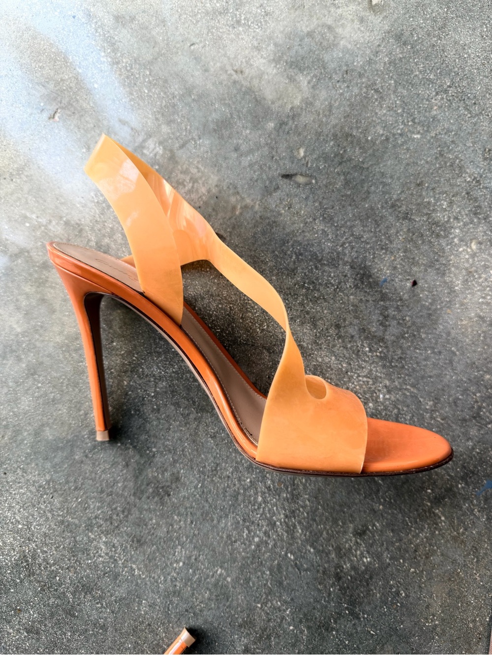 Giancito Rossi Orange High Heel Slingback